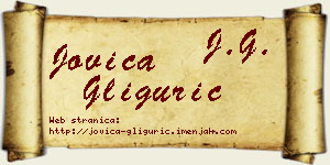 Jovica Gligurić vizit kartica